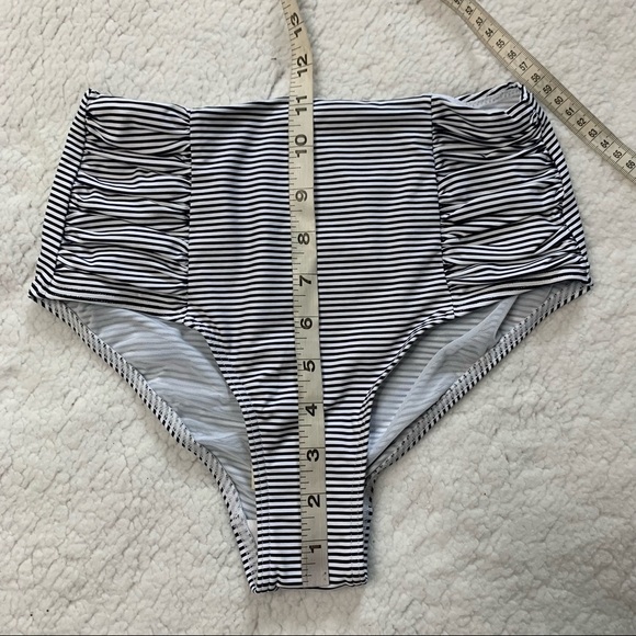 Sea Level Swim Australia NWT Positano Stripe High Waist Gathered Side Pant Size4 - Picture 13 of 16